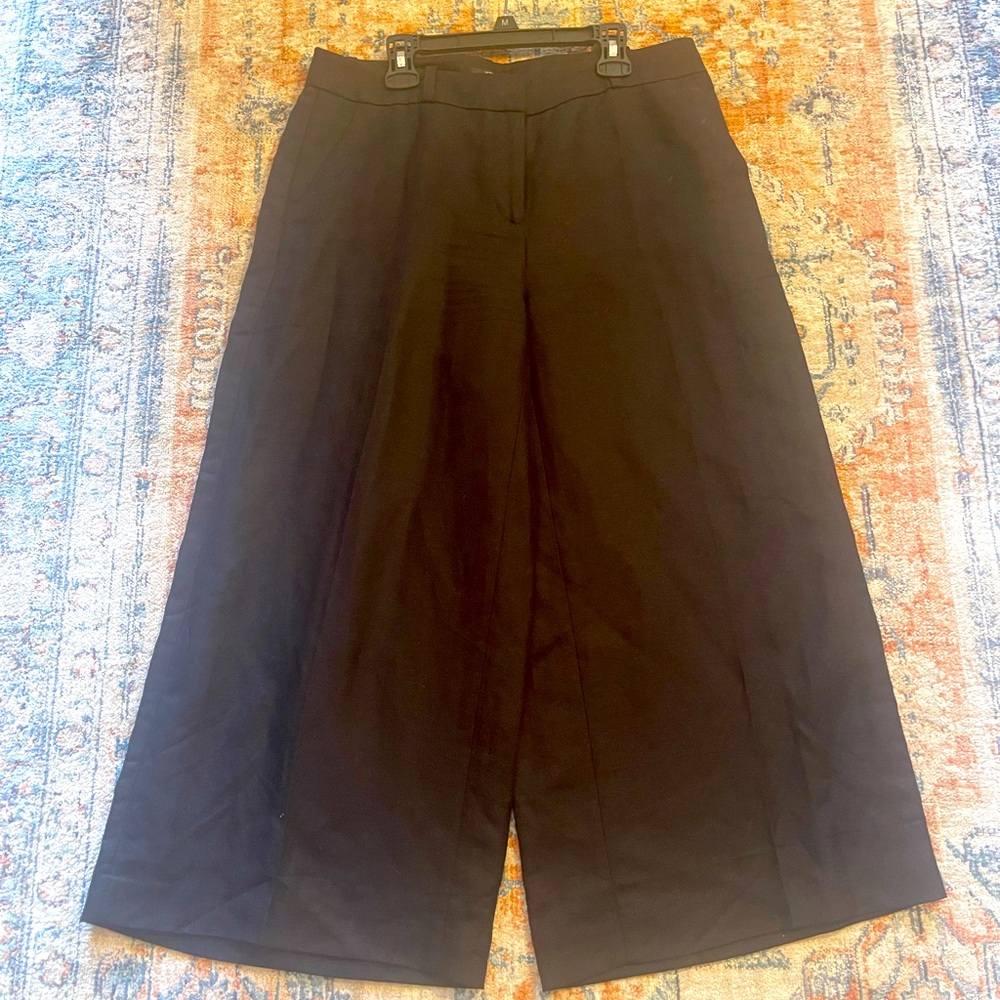 NWT Loft Black Wide-Leg Pants